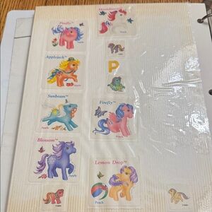 Vintage My Little Pony Stickers
